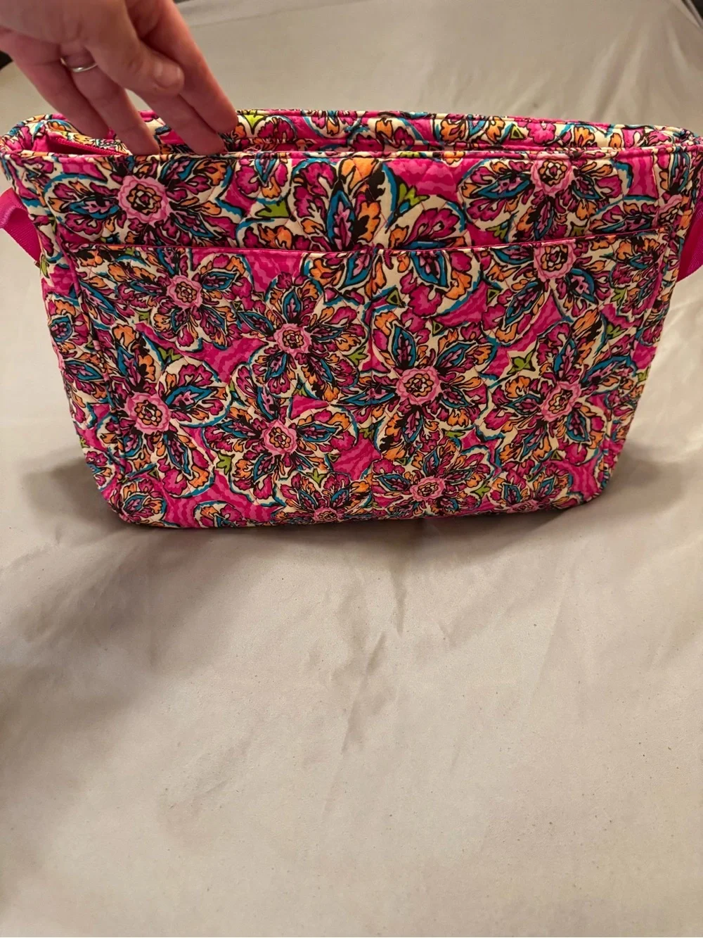 Pink Vera Bradley laptop bag